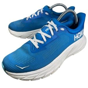 Hoka One One Arahi 7 Running Sneaker Shoes Blue White Men’s Size 7D Women’s 8.5